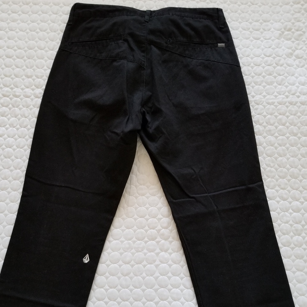 Volcom black pants 33R